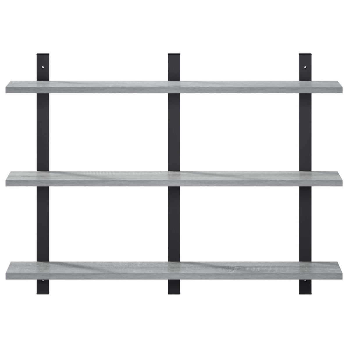 vidaXL Wall Shelf Grey Sonoma 79.5 x 13.5 x 58 cm Engineered Wood