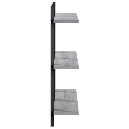 vidaXL Wall Shelf Grey Sonoma 79.5 x 13.5 x 58 cm Engineered Wood