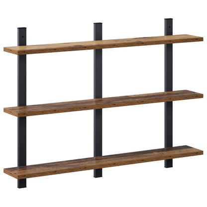 vidaXL Wall Shelf Old Wood 79.5 x 13.5 x 58 cm Engineered Wood