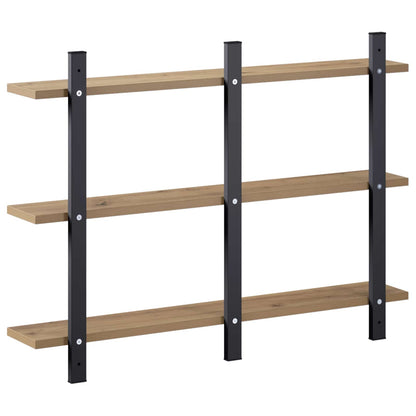 vidaXL Wall Shelf Artisan Oak 79.5 x 13.5 x 58 cm Engineered Wood