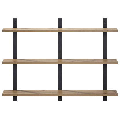 vidaXL Wall Shelf Artisan Oak 79.5 x 13.5 x 58 cm Engineered Wood