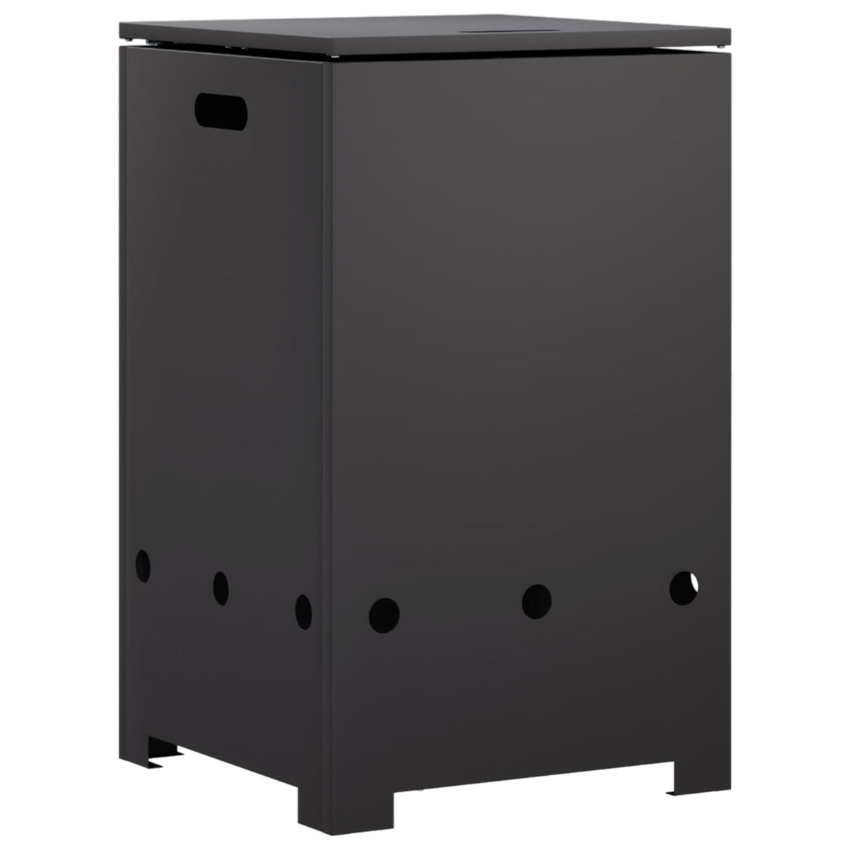 vidaXL Propane Tank Cover 40 x 40 x 66 cm Steel Black