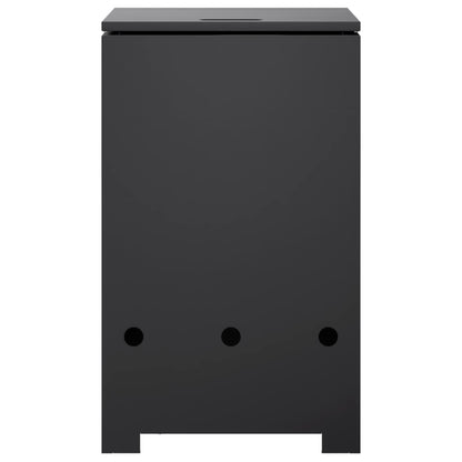 vidaXL Propane Tank Cover 40 x 40 x 66 cm Steel Black