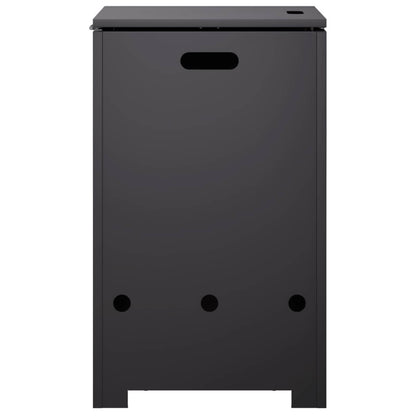 vidaXL Propane Tank Cover 40 x 40 x 66 cm Steel Black