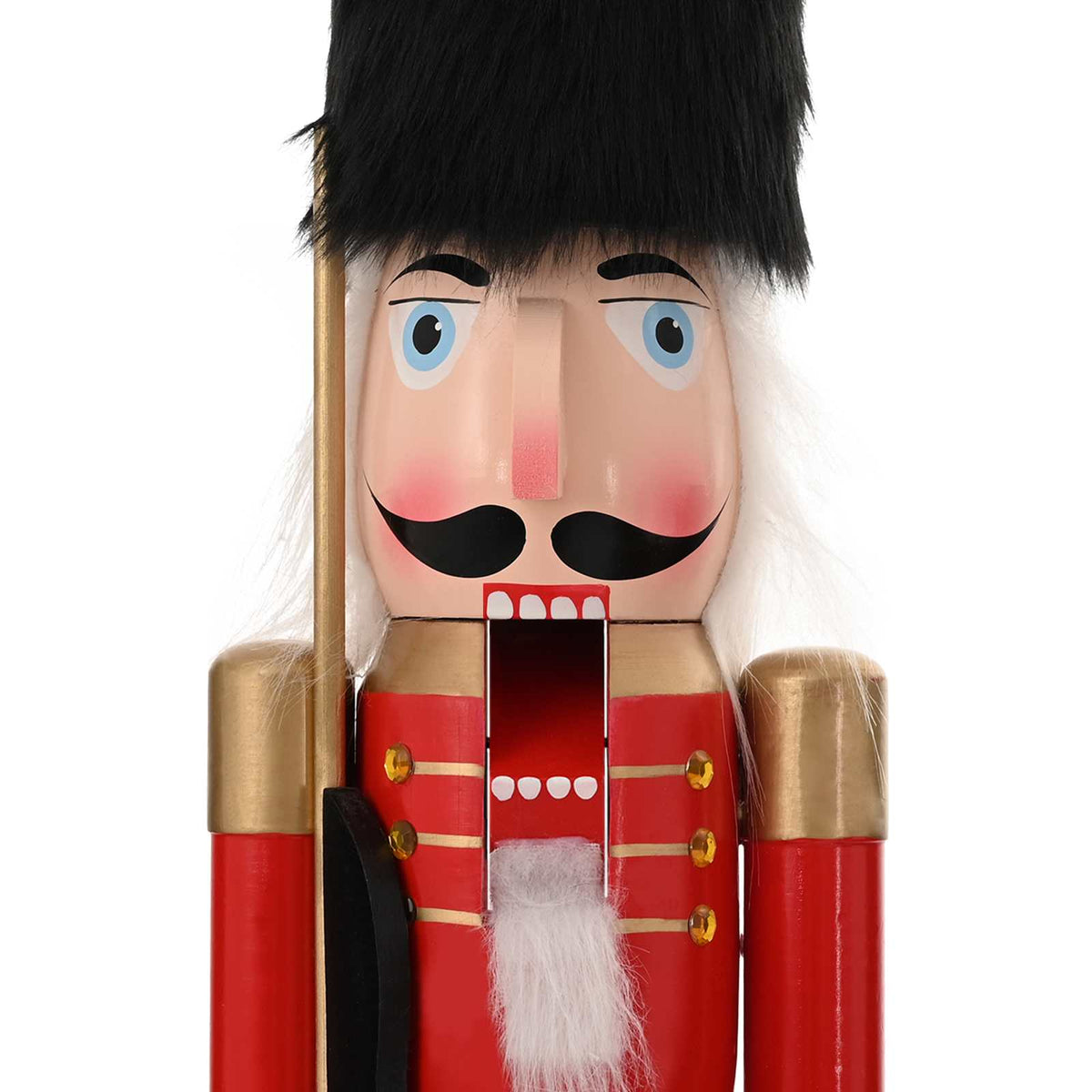 vidaXL Christmas Nutcracker TURKU Red and Black 91 cm