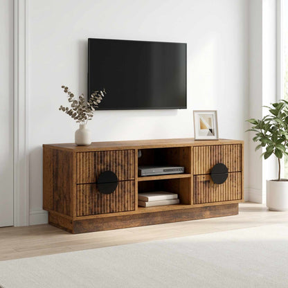 vidaXL TV Cabinet VENRAY 101 x 36.5 x 40 cm Old Wood