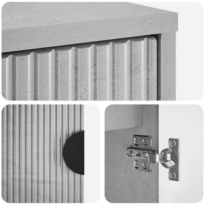 vidaXL Sideboard VENRAY Concrete Grey 66 x 33 x 77.5 cm