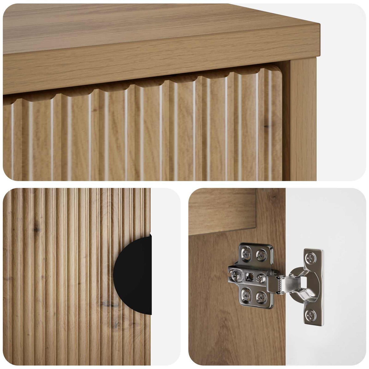 vidaXL Sideboard VENRAY Artisan Oak 66 x 33 x 77.5 cm Engineered Wood