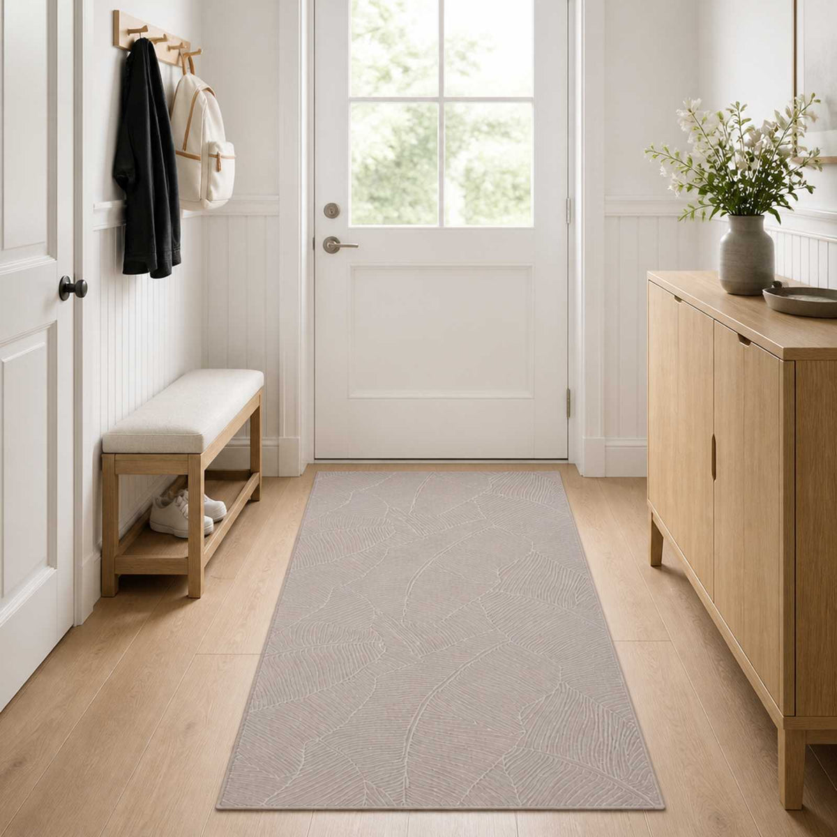 vidaXL Rug IZA Beige 80 x 200 cm 100% Polyester Low Pile