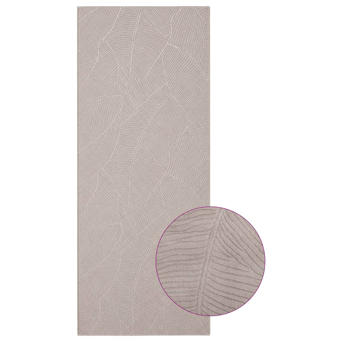 vidaXL Rug IZA Beige 80 x 200 cm 100% Polyester Low Pile