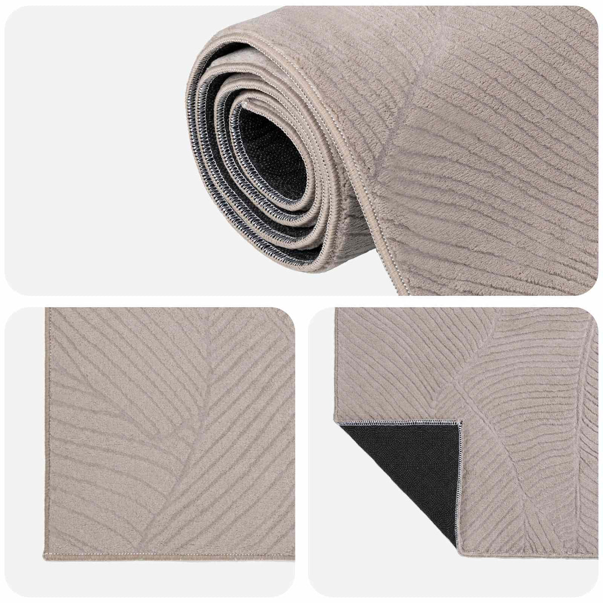 vidaXL Rug IZA Beige 120 x 170 cm 100% Polyester Low Pile