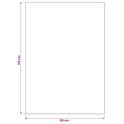 vidaXL Rug IZA Beige 120 x 170 cm 100% Polyester Low Pile