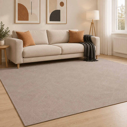 vidaXL Rug IZA Beige 200 x 280 cm 100% Polyester Low Pile