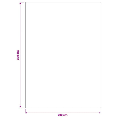 vidaXL Rug IZA Beige 200 x 280 cm 100% Polyester Low Pile
