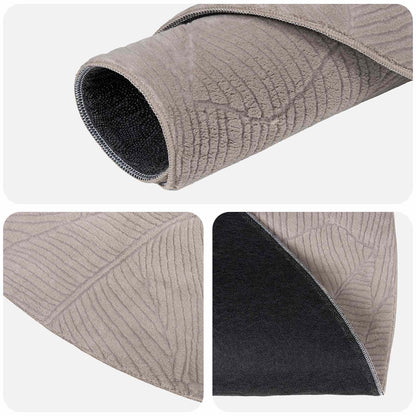 vidaXL Rug IZA Beige Ø 160 cm 100% Polyester Low Pile