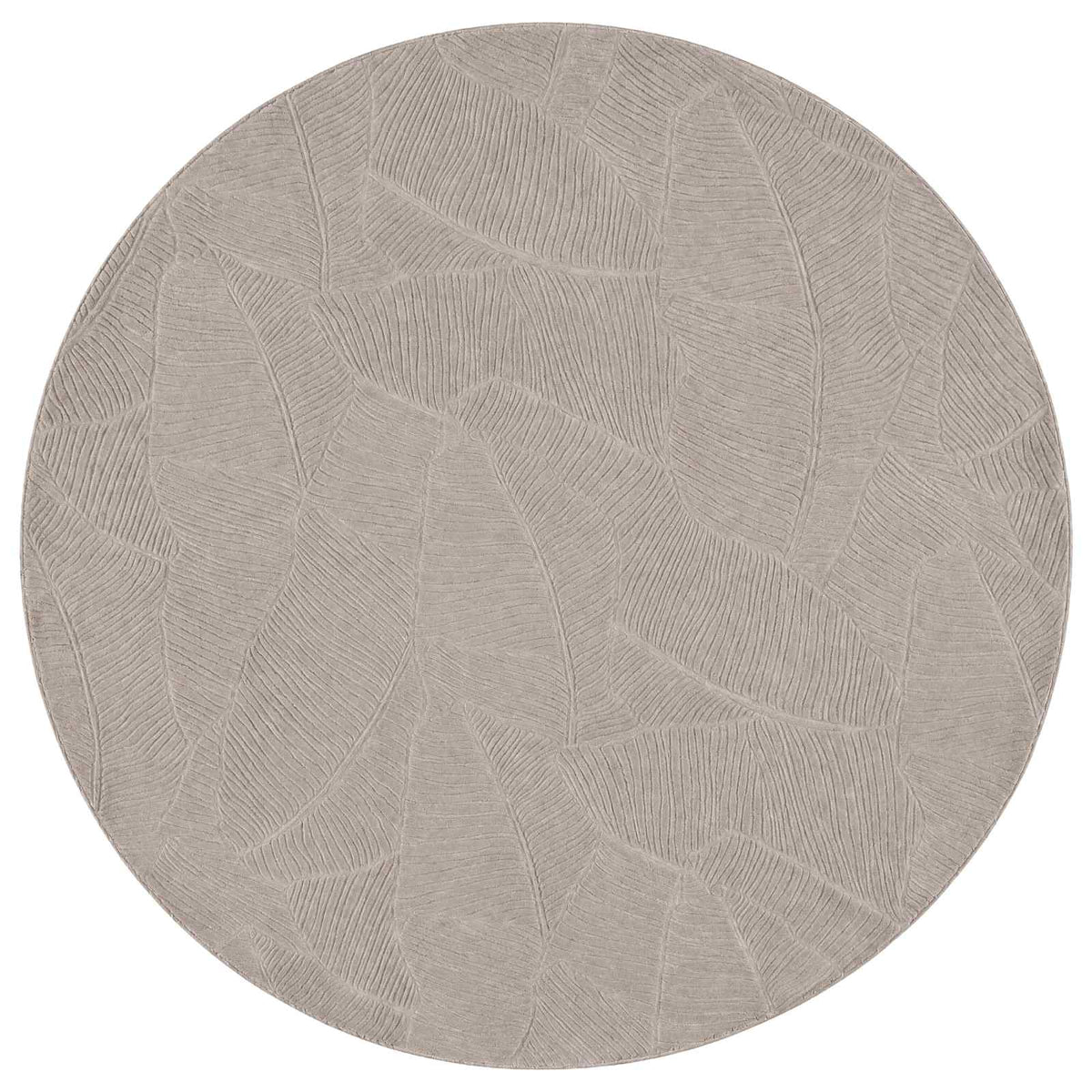 vidaXL Rug IZA Beige Ø 160 cm 100% Polyester Low Pile