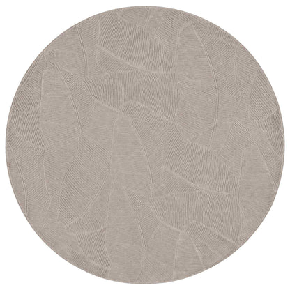 vidaXL Rug IZA Beige Ø 160 cm 100% Polyester Low Pile