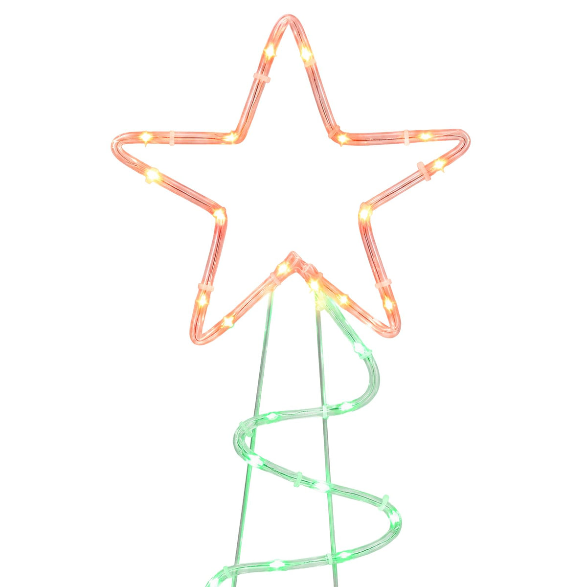 vidaXL LED Sign Christmas Tree LOVIISA 100 LEDs Red and Green