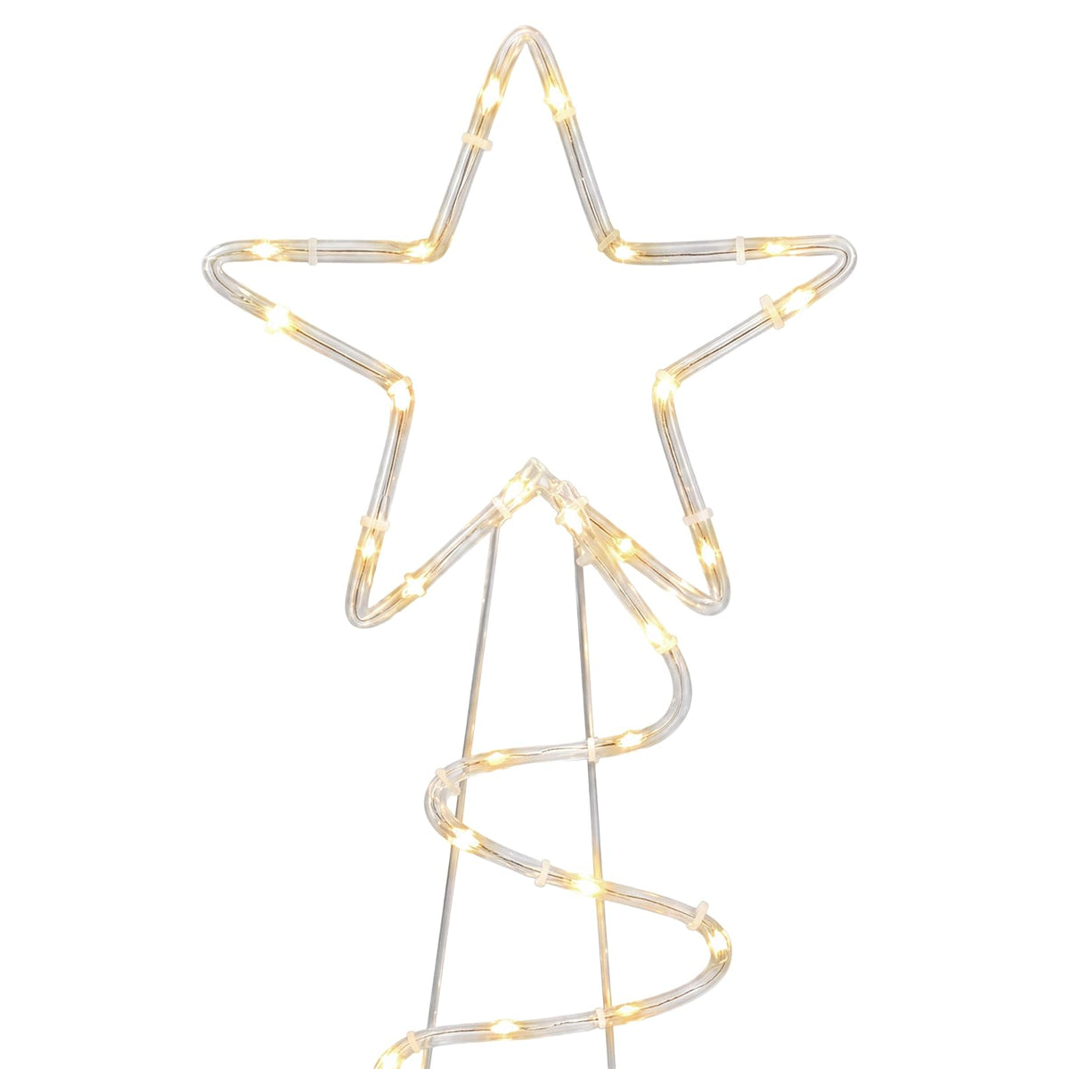 vidaXL LED Sign Christmas Tree LOVIISA 100 LEDs Warm White 51 x 99 cm