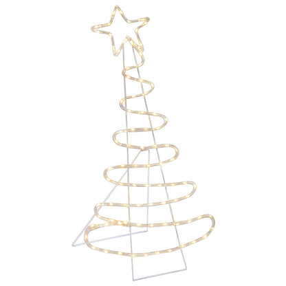 vidaXL LED Sign Christmas Tree LOVIISA 100 LEDs Warm White 51 x 99 cm