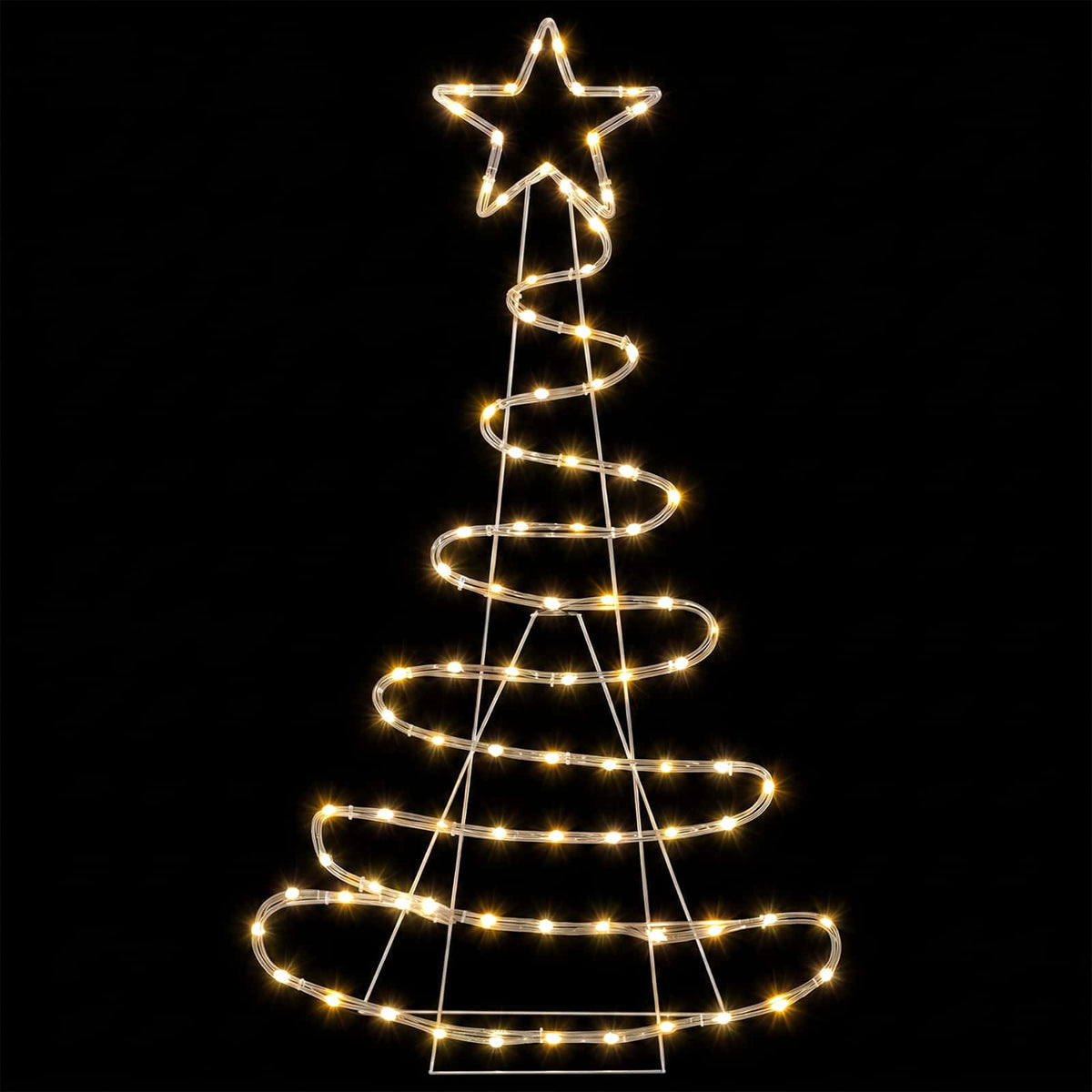 vidaXL LED Sign Christmas Tree LOVIISA 100 LEDs Warm White 51 x 99 cm