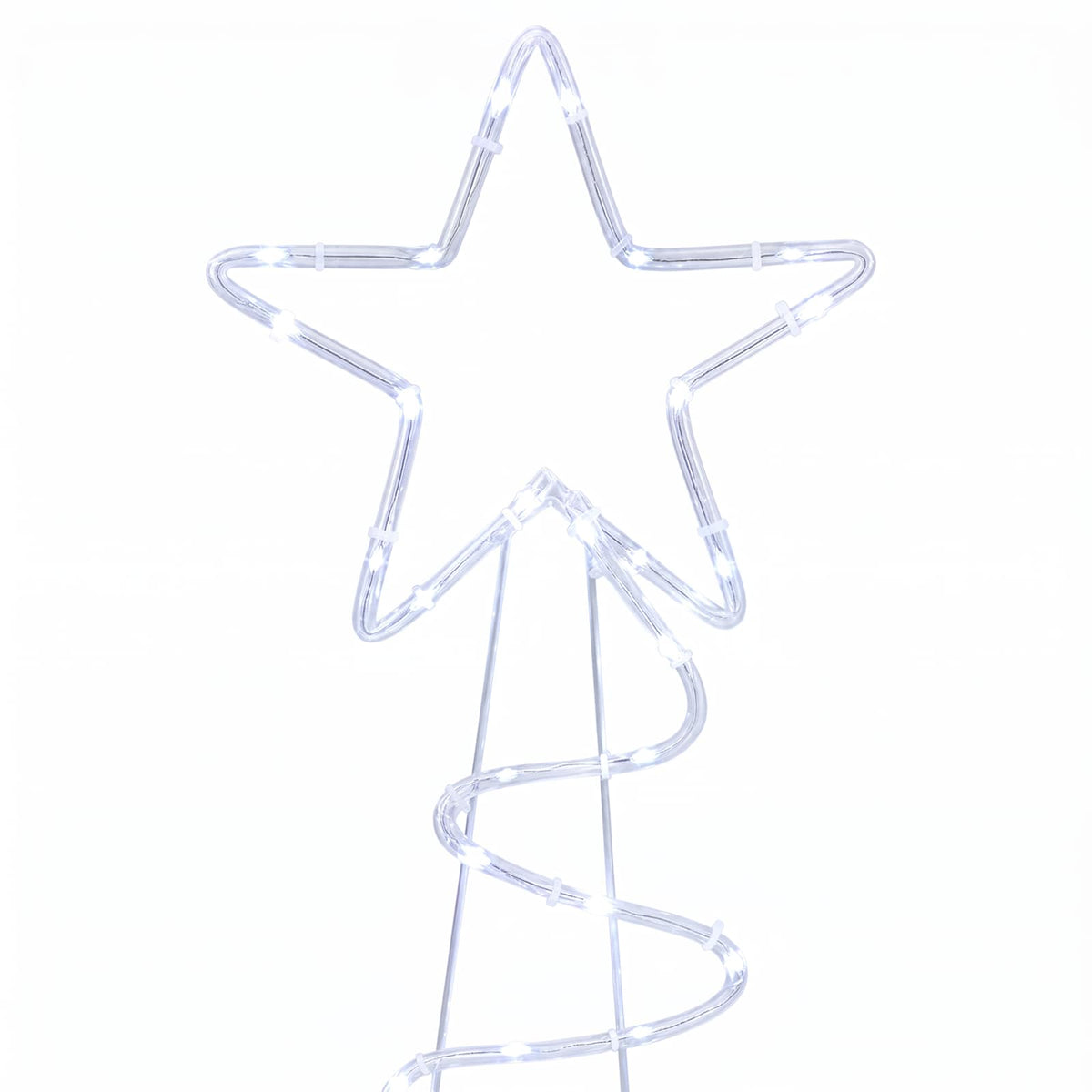 vidaXL LED Sign Christmas Tree LOVIISA 100 LEDs Cold White 51 x 99 cm