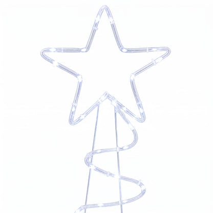 vidaXL LED Sign Christmas Tree LOVIISA 100 LEDs Cold White 51 x 99 cm