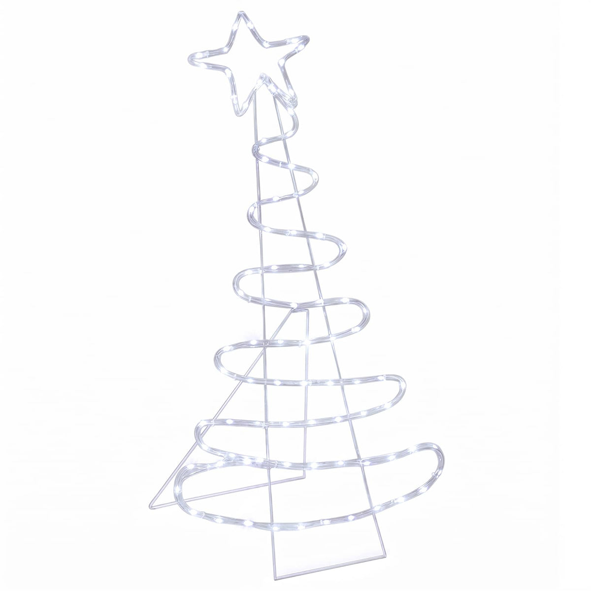 vidaXL LED Sign Christmas Tree LOVIISA 100 LEDs Cold White 51 x 99 cm