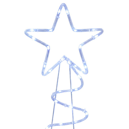 vidaXL LED Sign Christmas Tree LOVIISA 100 LEDs Blue 51 x 99 cm