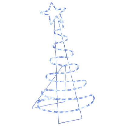 vidaXL LED Sign Christmas Tree LOVIISA 100 LEDs Blue 51 x 99 cm