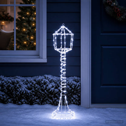 vidaXL LED Sign Street Lamp LOVIISA 160 LEDs Cold White