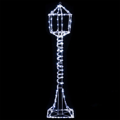 vidaXL LED Sign Street Lamp LOVIISA 160 LEDs Cold White