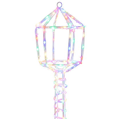 vidaXL LED Sign Street Lamp LOVIISA 160 LEDs Multicolour
