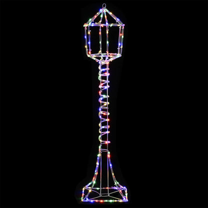 vidaXL LED Sign Street Lamp LOVIISA 160 LEDs Multicolour