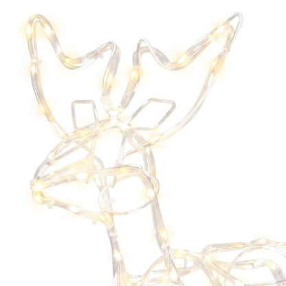 vidaXL Reindeer and Sleigh Christmas Decoration LOVIISA 240 LEDs