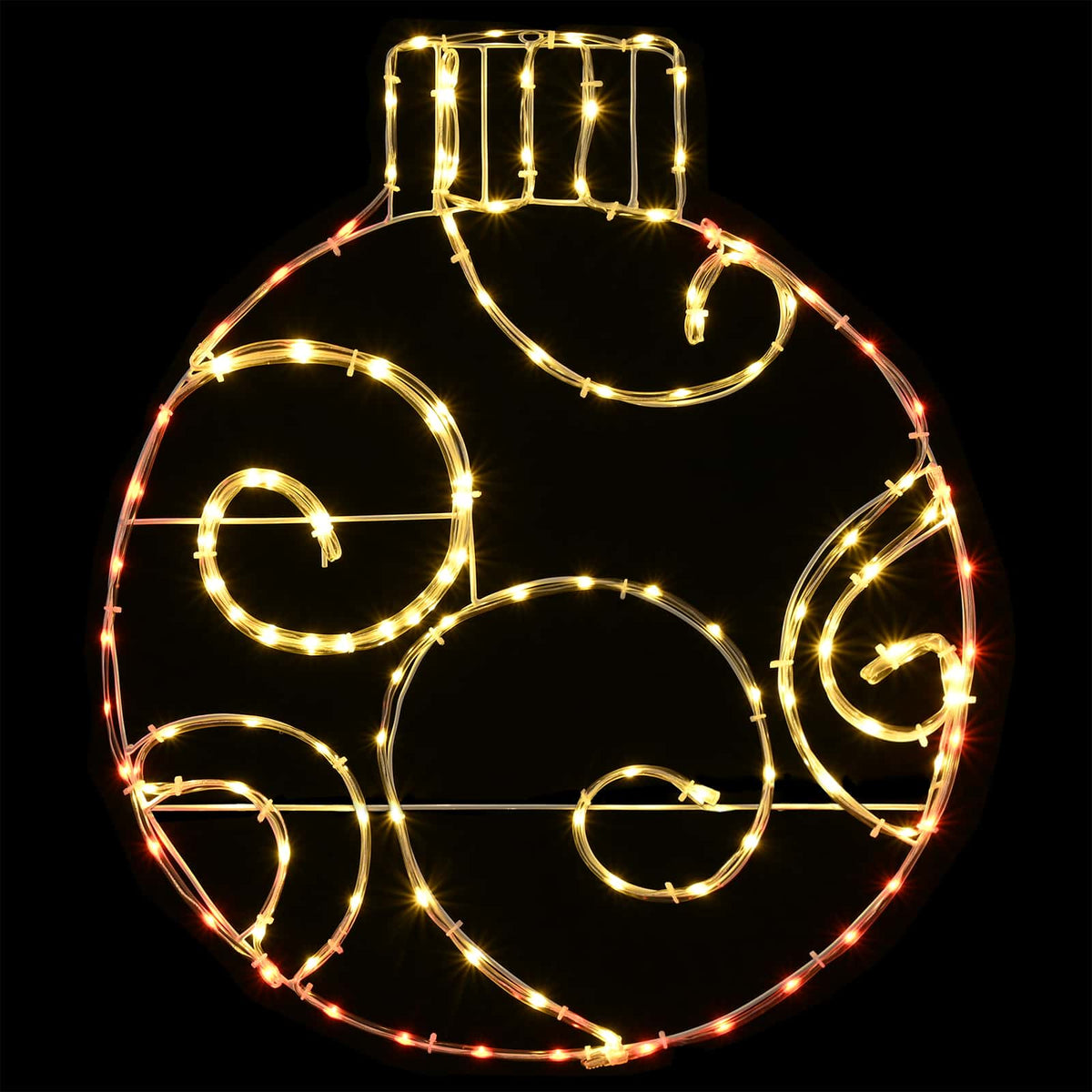 vidaXL LED Sign Bauble LOVIISA 160 LEDs Red 55 x 65 cm