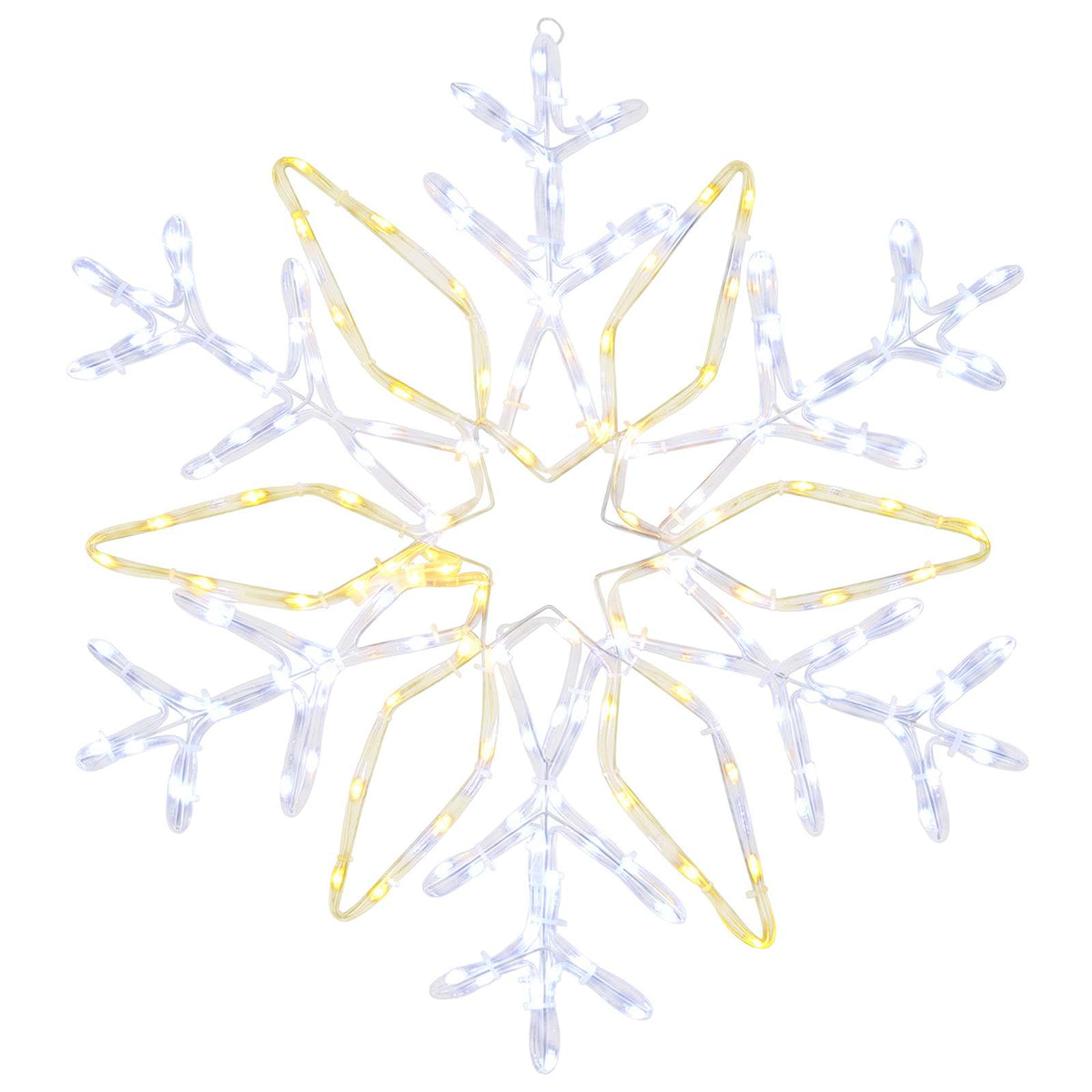 vidaXL Christmas Snowflake Lights LOVIISA 140 LEDs Cold White Ø 55 cm