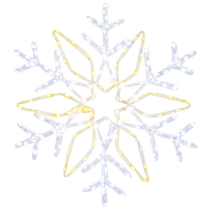 vidaXL Christmas Snowflake Lights LOVIISA 140 LEDs Cold White Ø 55 cm