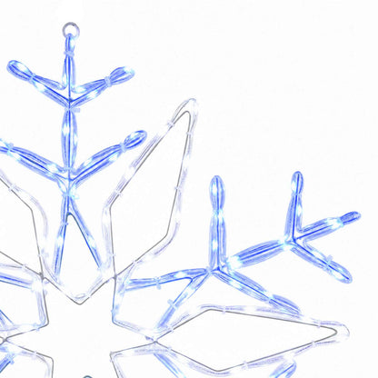 vidaXL Christmas Snowflake Lights LOVIISA 140 LEDs Cold White Ø 55 cm