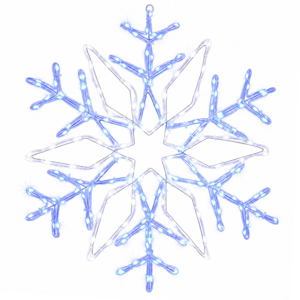 vidaXL Christmas Snowflake Lights LOVIISA 140 LEDs Cold White Ø 55 cm