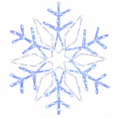 vidaXL Christmas Snowflake Lights LOVIISA 140 LEDs Cold White Ø 55 cm