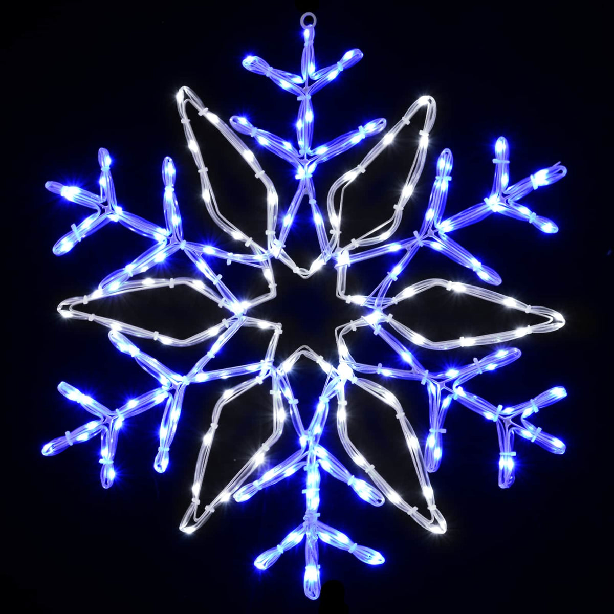 vidaXL Christmas Snowflake Lights LOVIISA 140 LEDs Cold White Ø 55 cm