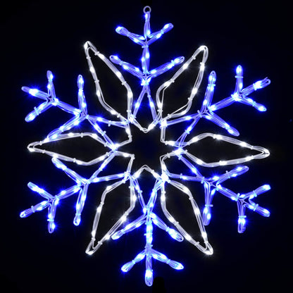 vidaXL Christmas Snowflake Lights LOVIISA 140 LEDs Cold White Ø 55 cm