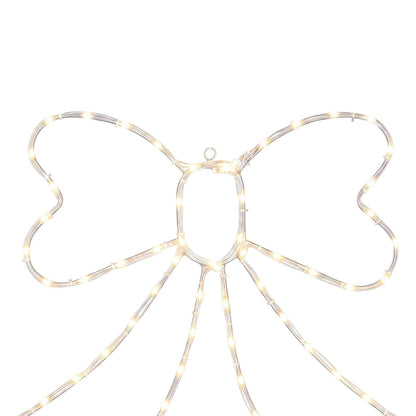 vidaXL LED Rope Light Bow LOVIISA 70 LEDs Warm White 50 x 51 cm