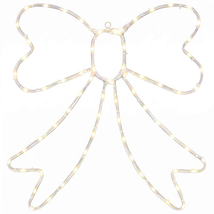 vidaXL LED Rope Light Bow LOVIISA 70 LEDs Warm White 50 x 51 cm