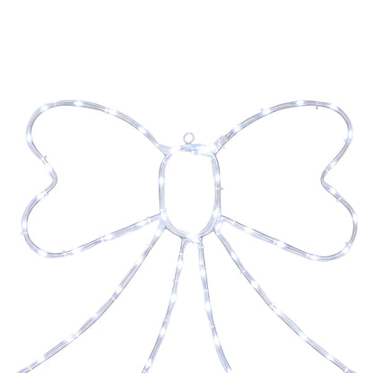 vidaXL LED Rope Light Bow LOVIISA 70 LEDs Cold White 50 x 51 cm
