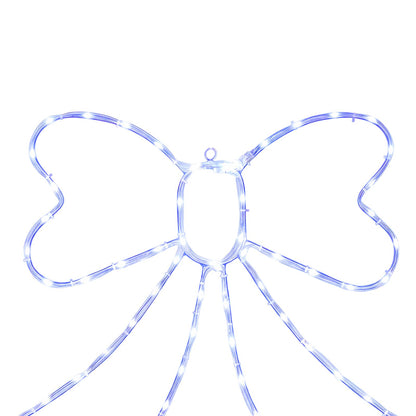 vidaXL LED Rope Light Bow LOVIISA 70 LEDs Blue 50 x 51 cm