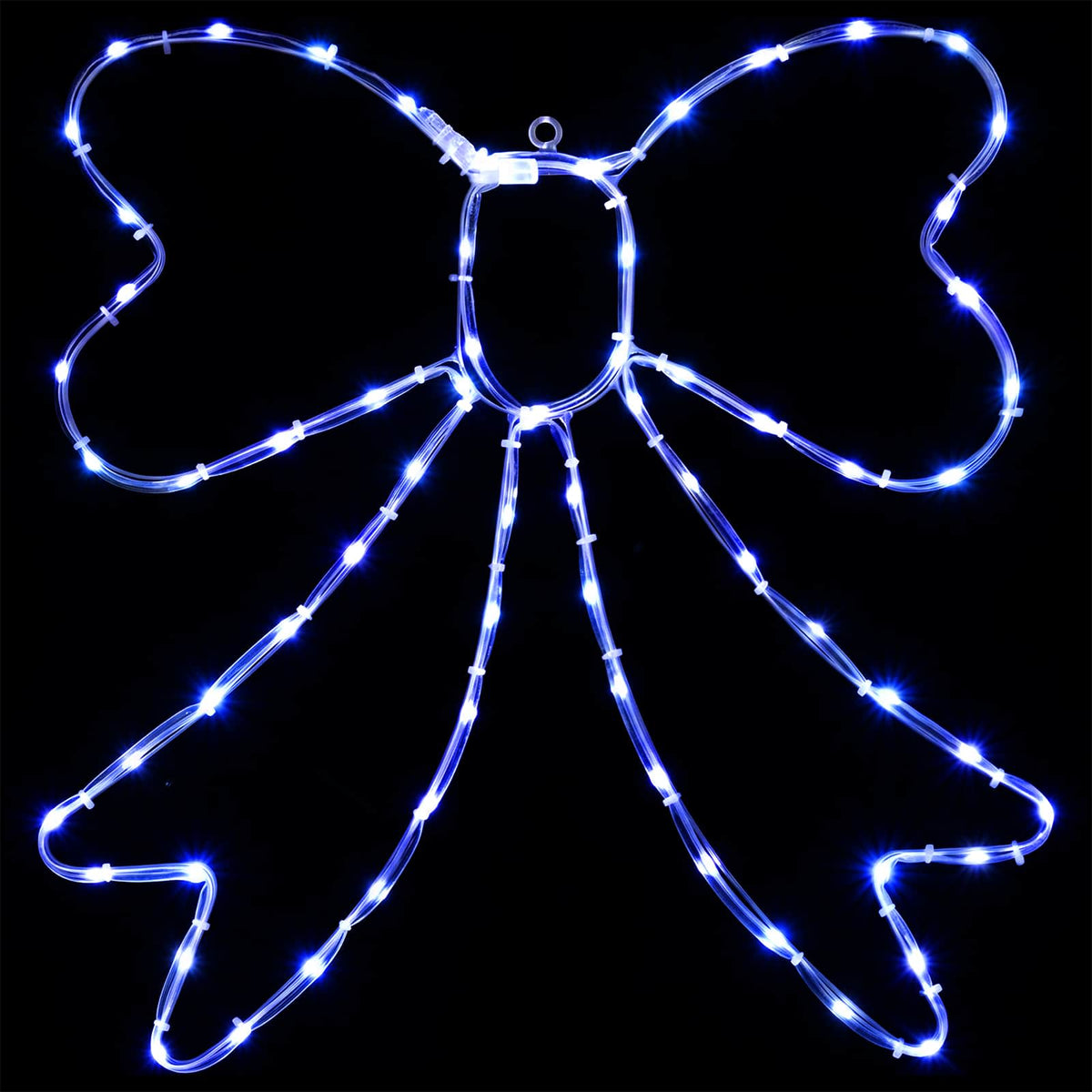 vidaXL LED Rope Light Bow LOVIISA 70 LEDs Blue 50 x 51 cm