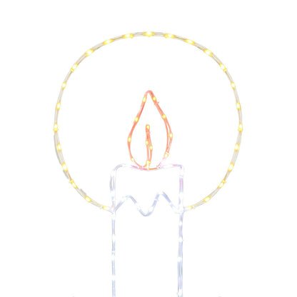 vidaXL LED Rope Light Candle with Holly LOVIISA 120 LEDs