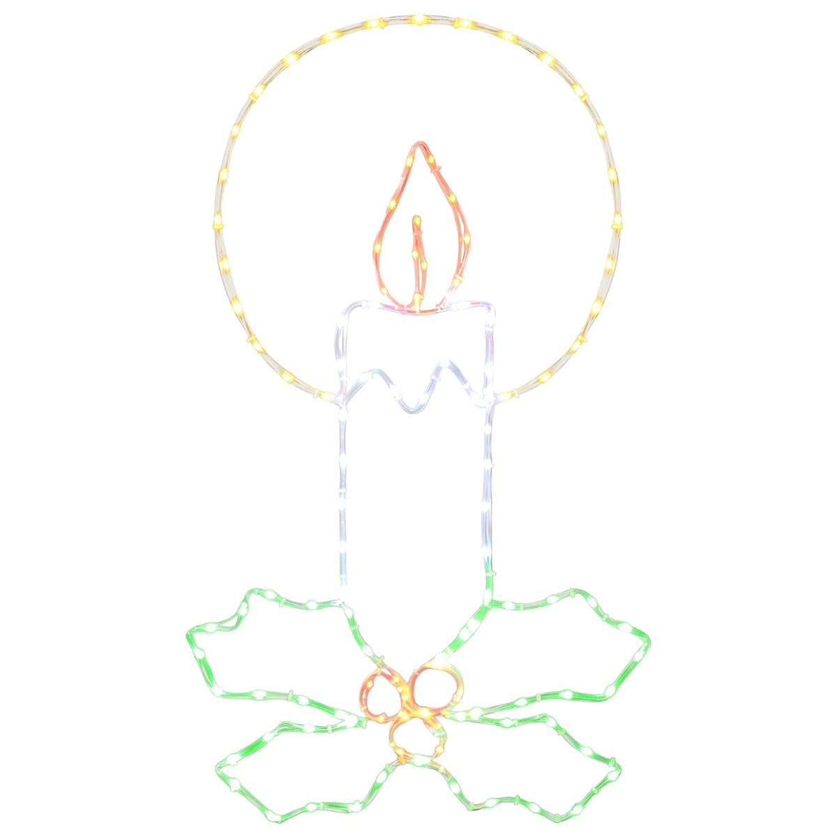 vidaXL LED Rope Light Candle with Holly LOVIISA 120 LEDs